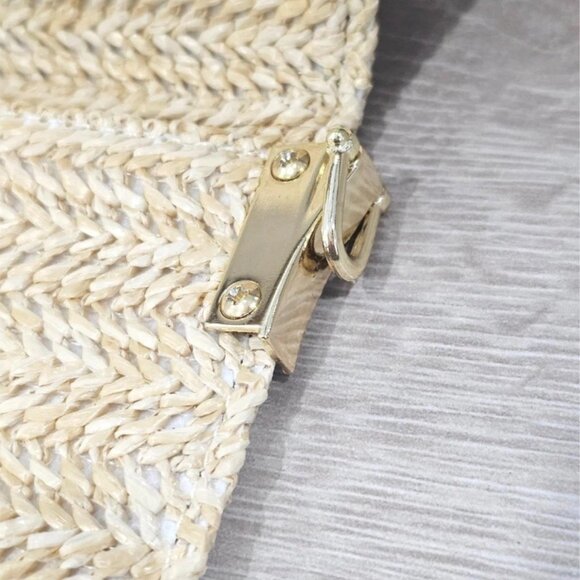 Christian Dior Converted Straw Raffia Woven Pouch Bag Beauty VIP GWP - Picture 3 of 3